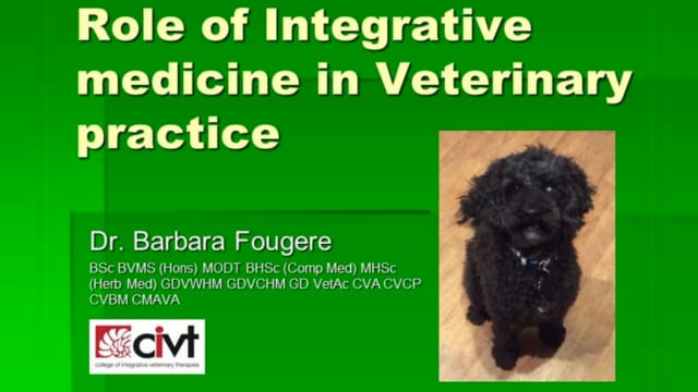 Role of Integrative Medicine in Veterinary Practice