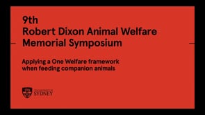 Applying a One Welfare Framework When Feeding Companion Animals
