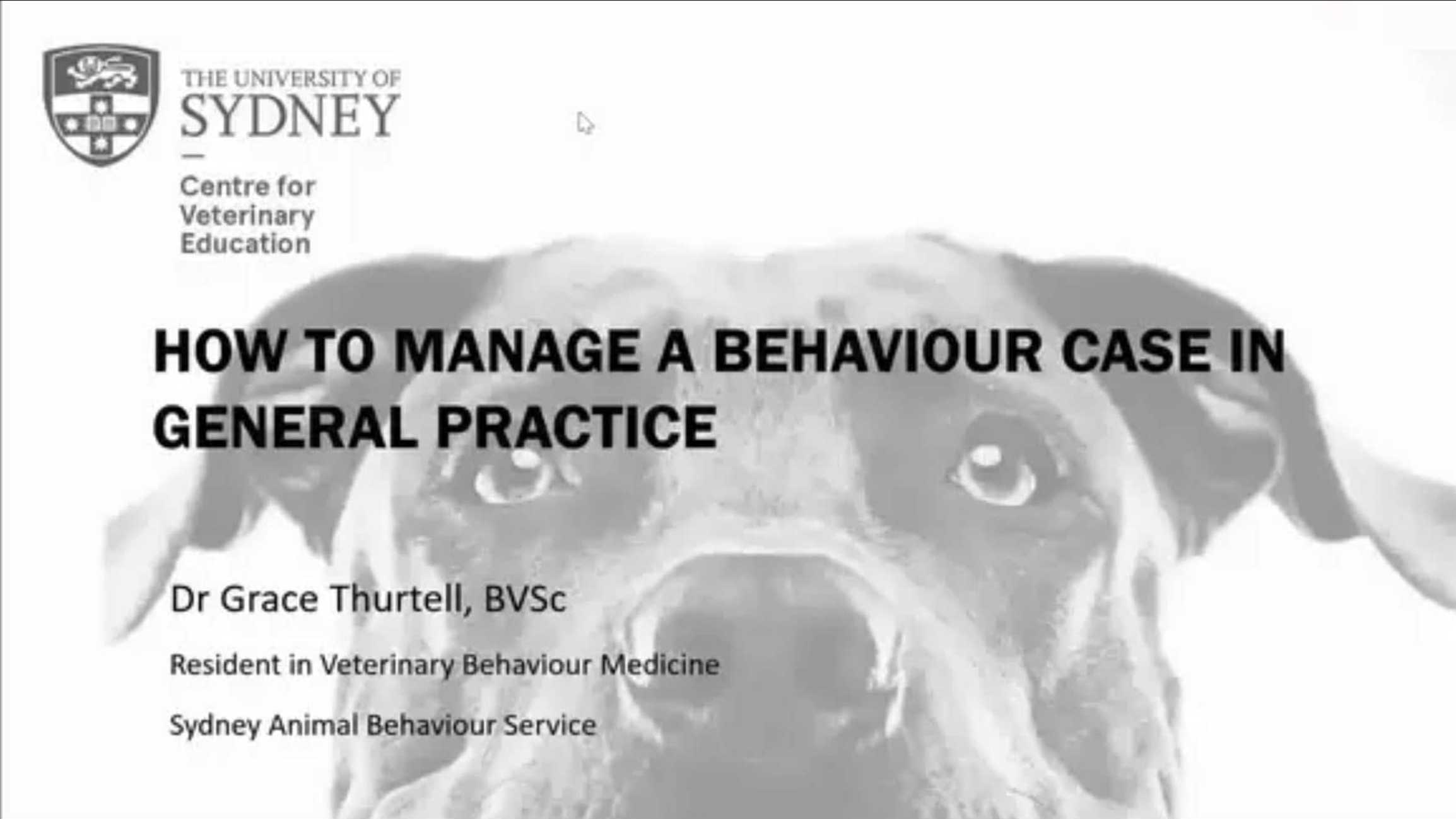 How to Approach a Behaviour Case in General Practice